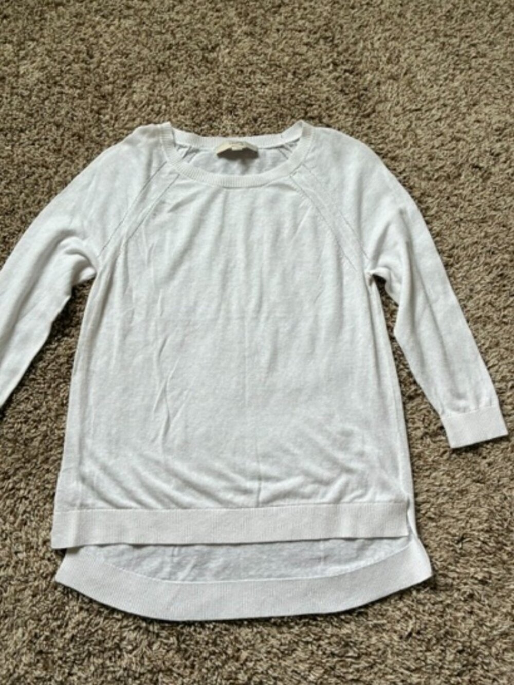 Everyone needs the perfect little white sweater, LOFT, size Small